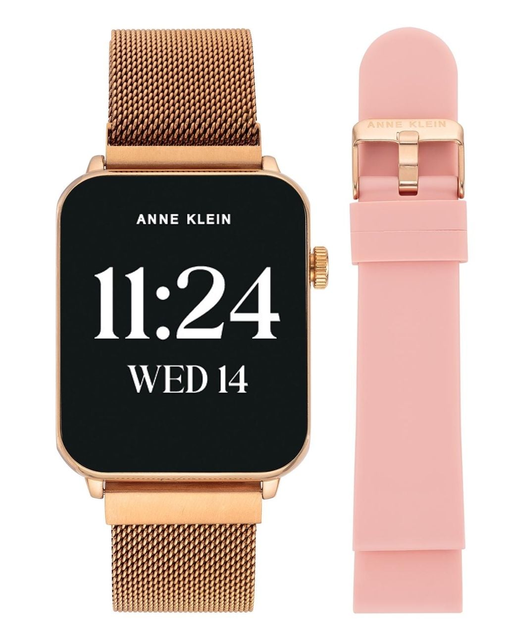 Anne Klein Black Connect It Stellar Smartwatch Set