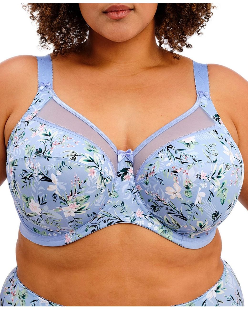 Goddess Blue Plus Size Kayla Underwire Bra