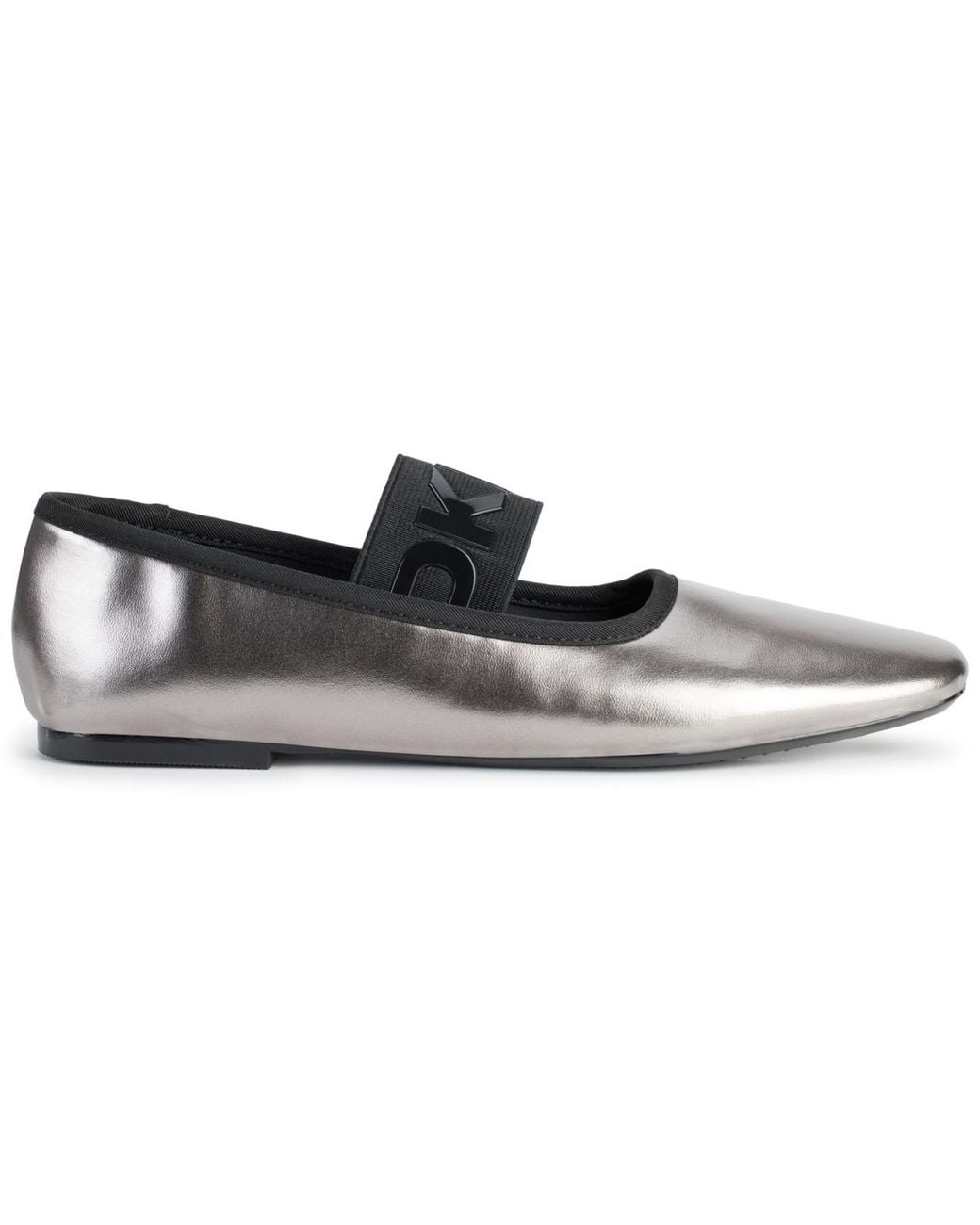DKNY White Dace Mary Jane Ballet Flats