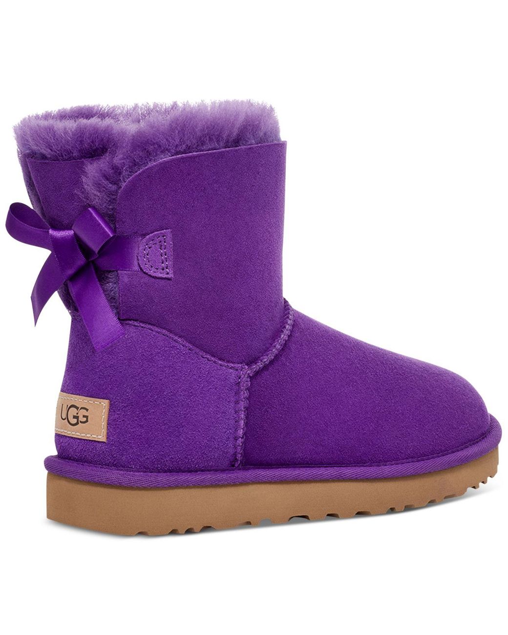 UGG Mini Bailey Bow Ii Boots in Purple | Lyst