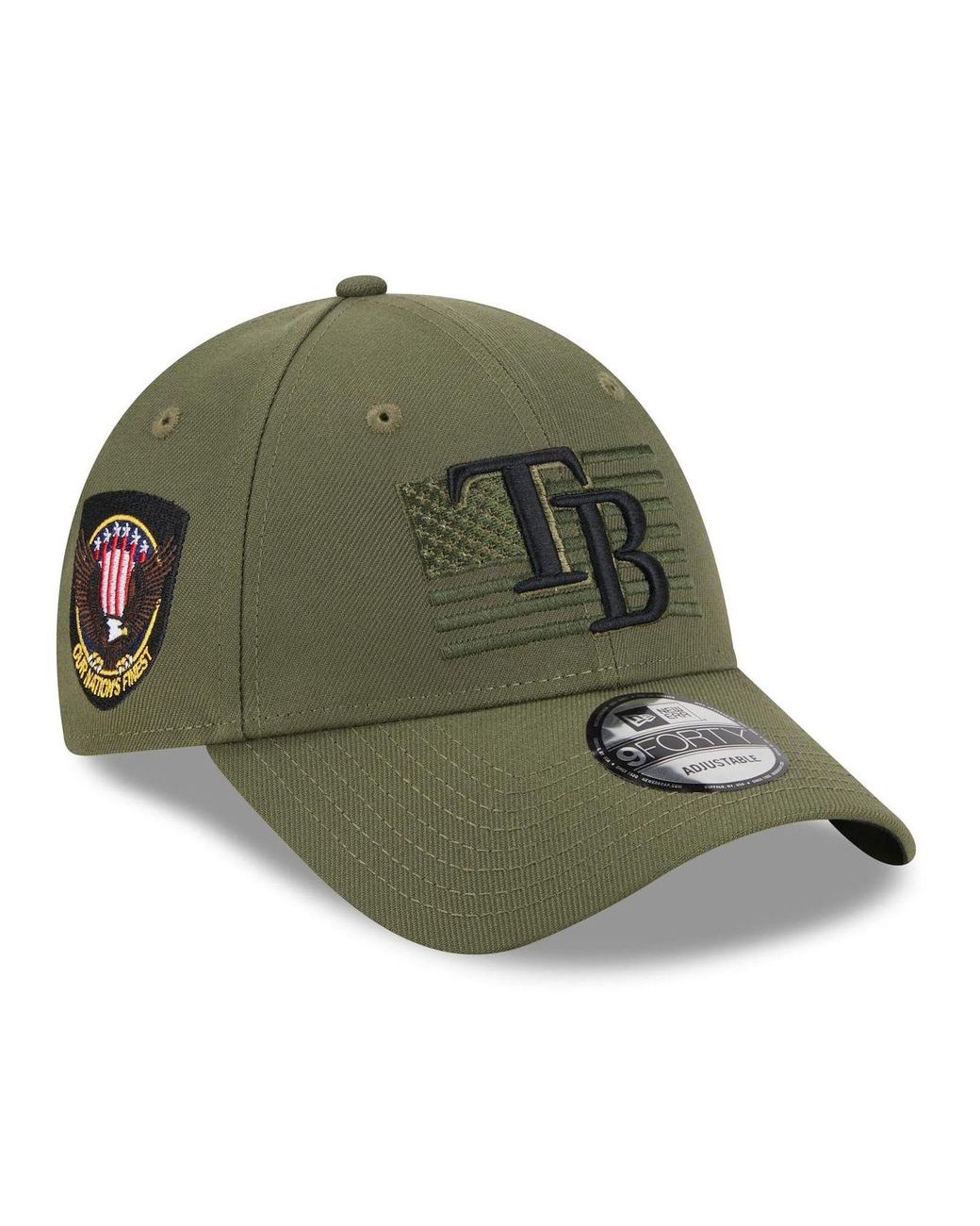 KTZ Green Tampa Bay Rays 2023 Armed Forces Day 9forty Adjustable Hat