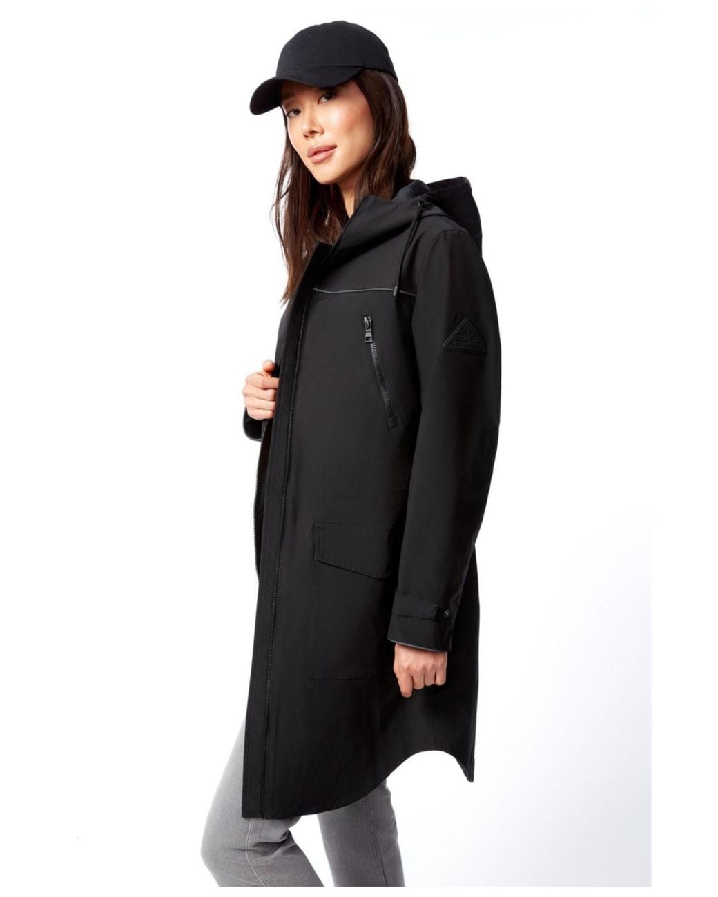 Alpine North Black Kusawa | Drawstring Raincoat