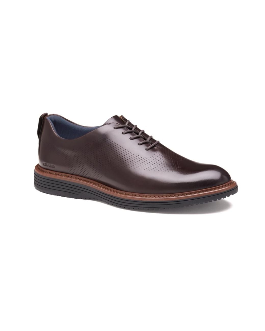 Johnston & Murphy Brown Upton Perfed Plain Toe Shoe for men