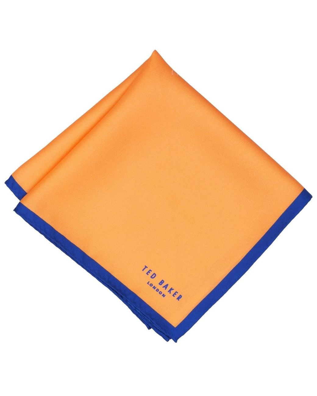 Ted Baker Orange Ted Baker Solid Pocket Square for men