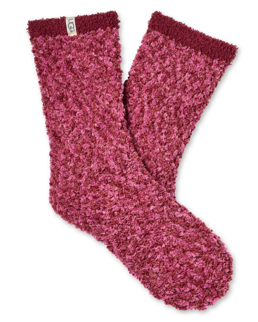 Ugg Red Cozy Chenille Crew Socks