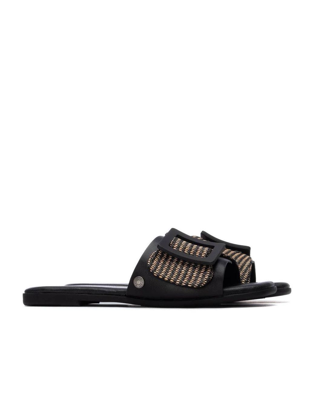 Xti Black Refresh Collection Flat Sandals