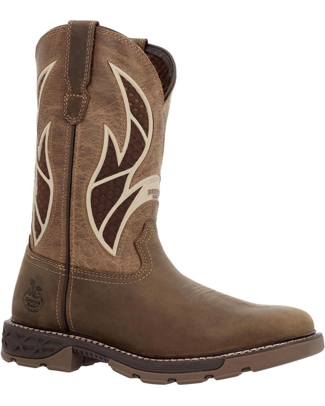 Georgia Boot Brown Carbo-tec Flx Pull-on for men