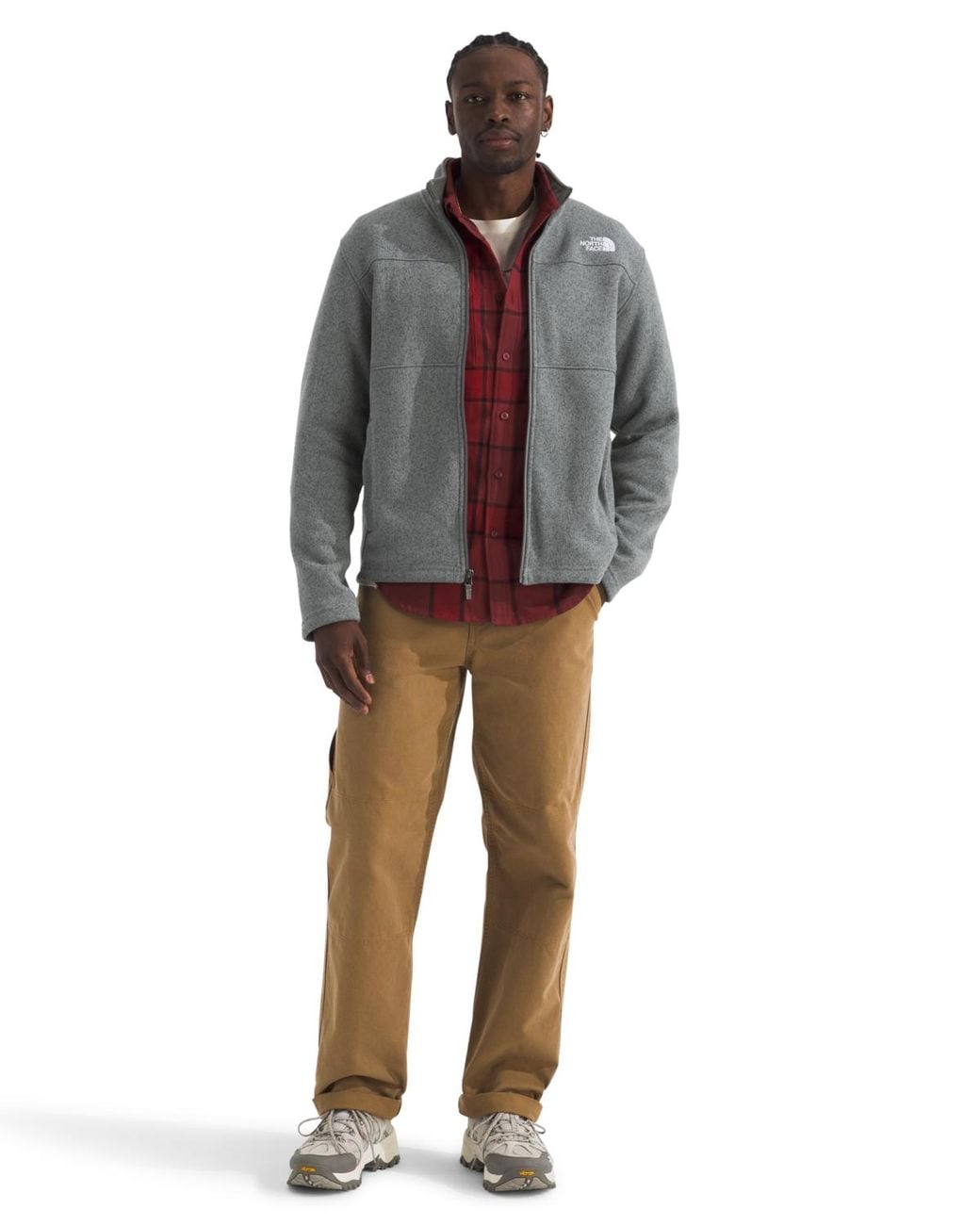 The North Face Gray Gordon Lyons Full Zip Jacket for men