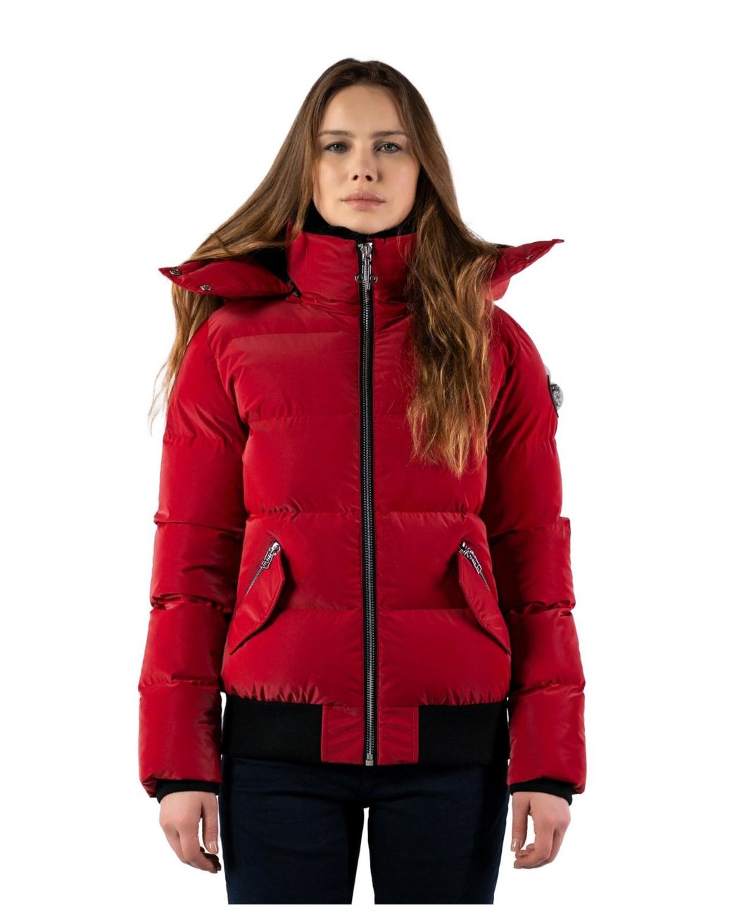 Woodpecker Woody Bomber Quilted Coat in Red | Lyst