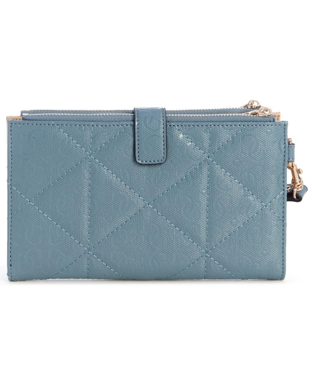 Double Up Shell Guess Amy Slg Double-zip Organizer in Blue | Lyst