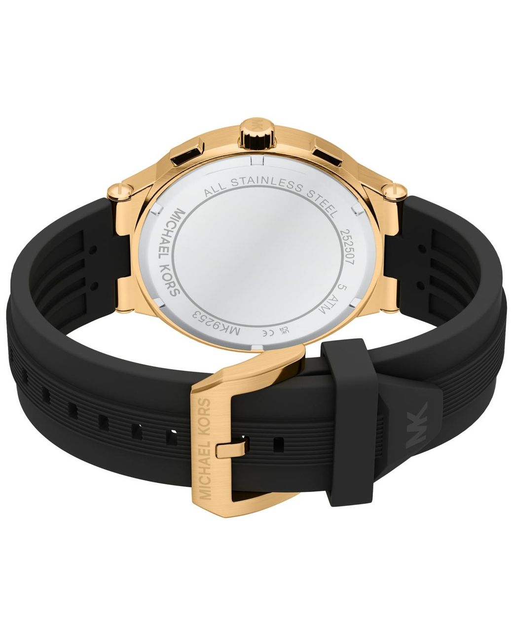 Michael Kors Black Billie Chronograph Silicone Watch for men