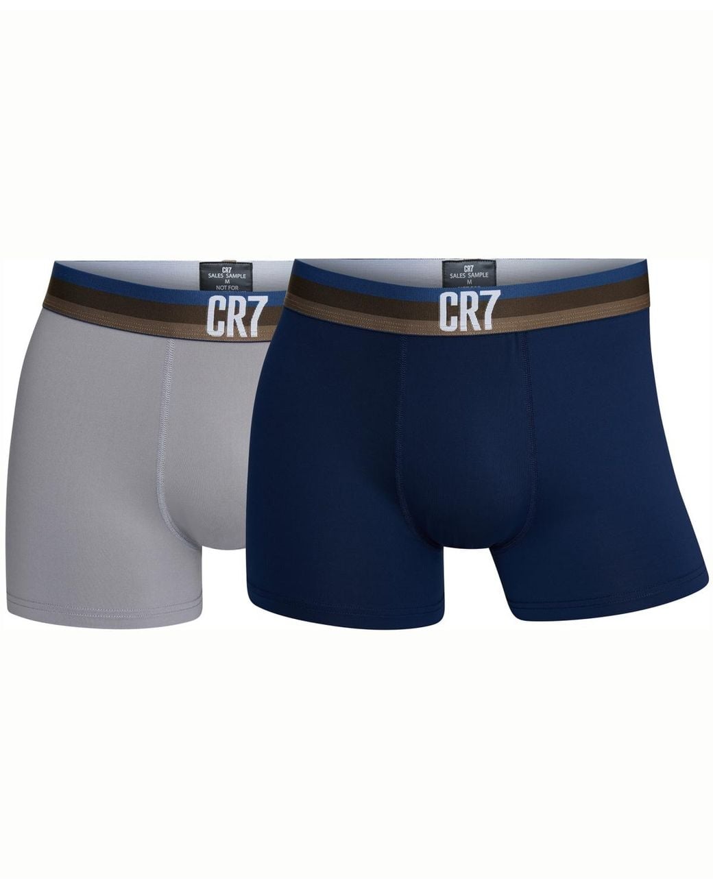 Cr7 Blue Microfiber Trunks for men
