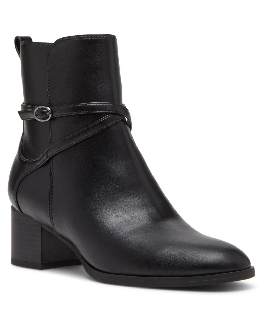 Black almond toe booties sale