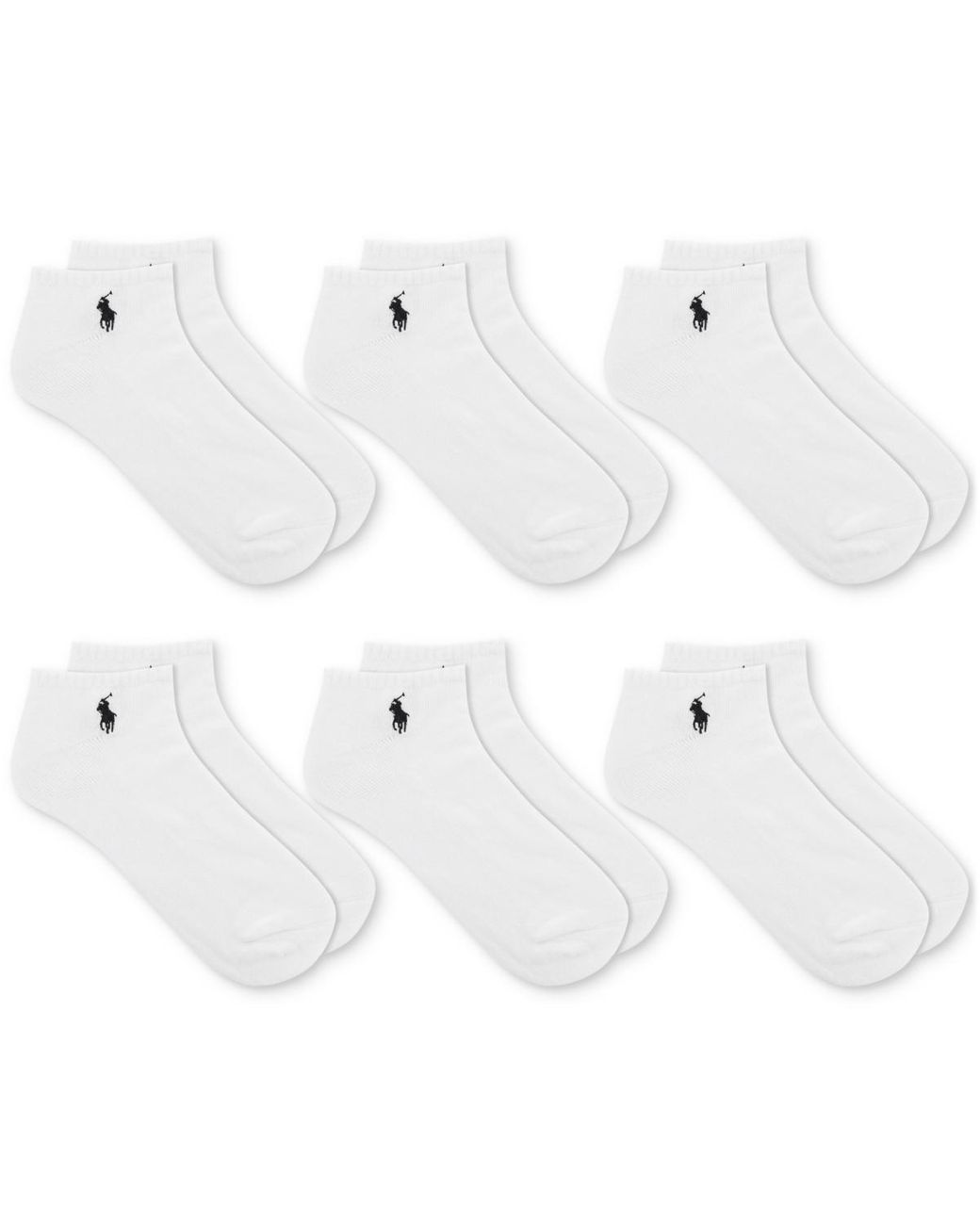 Polo Ralph Lauren 6-pk. Performance Sport Low Cut Socks in White for Men |  Lyst