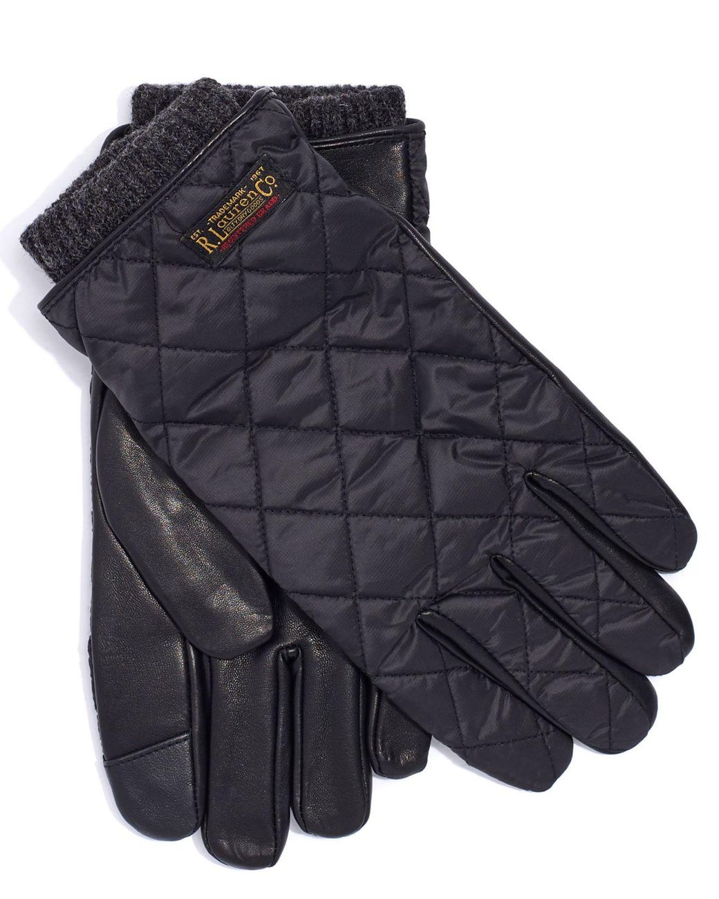 Polo Ralph Lauren Synthetic Touch Quilted Field Gloves in Black for Men