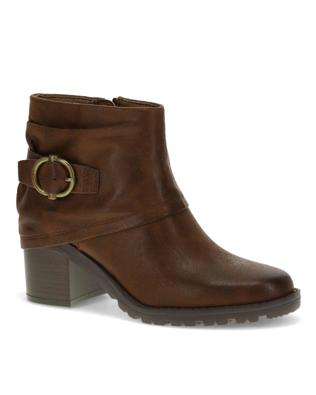BareTraps Deborah Block Heel Booties in Brown Lyst