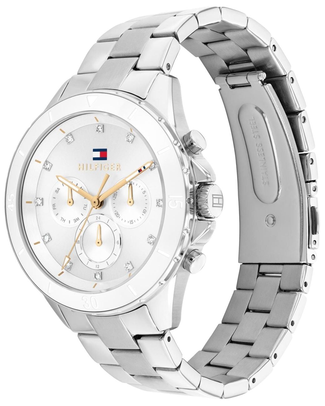 Tommy Hilfiger Gray Multifunction -tone Stainless Steel Watch 40mm