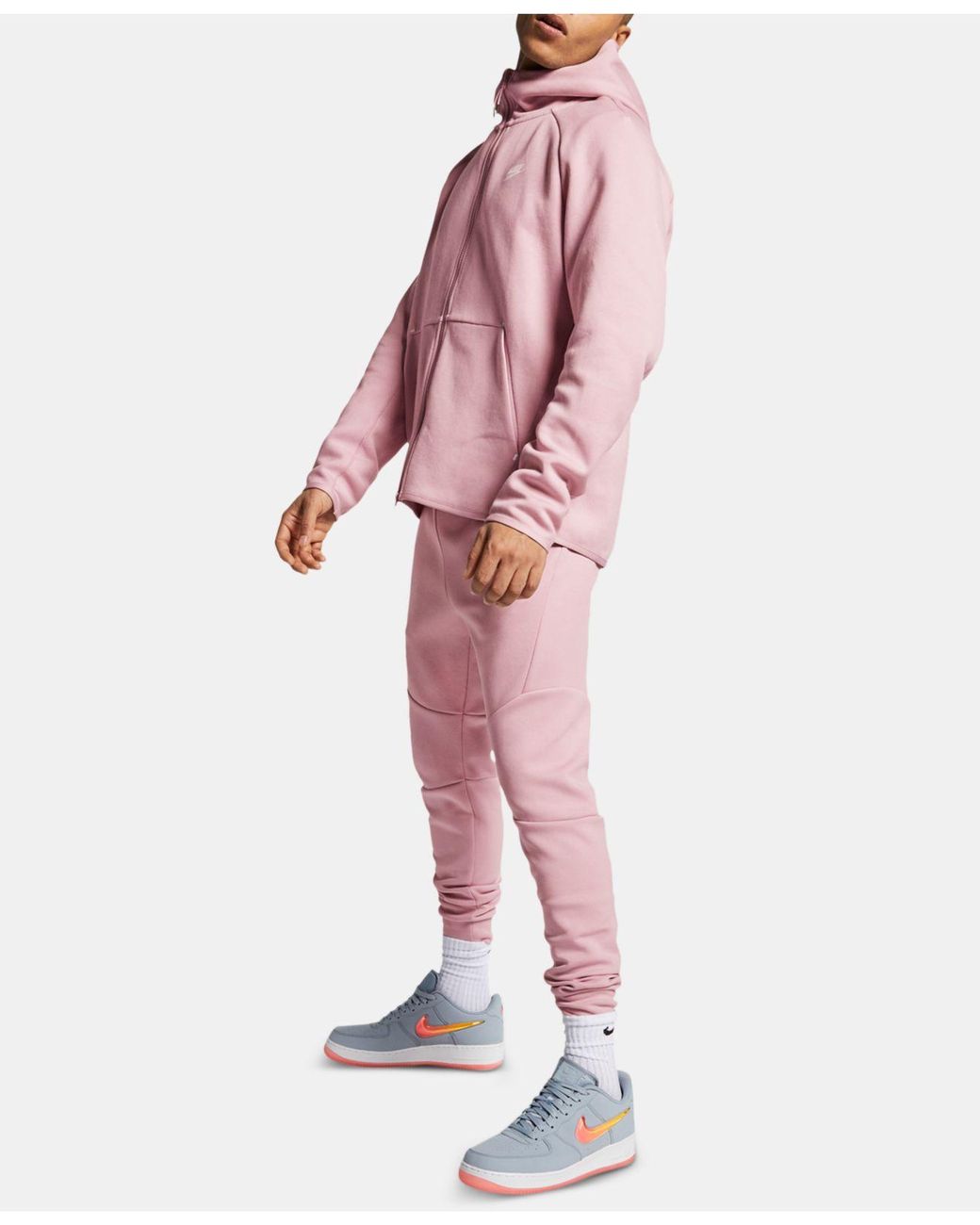 Nike Tech Fleece Joggers in Pink for Men | Lyst