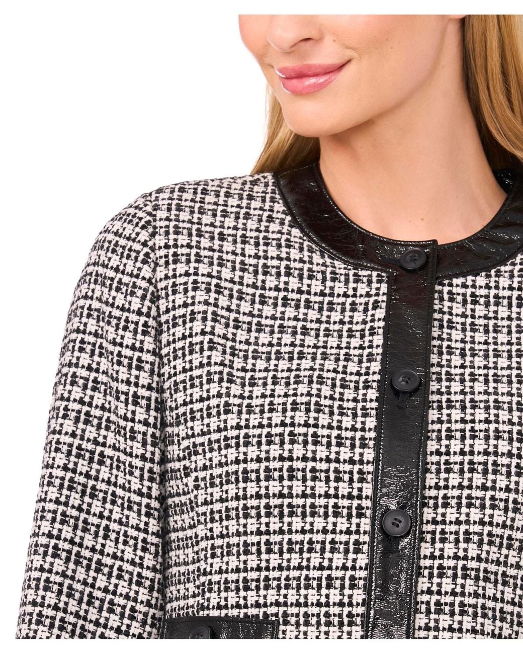 Cece Gray Flap Pocket Jacket