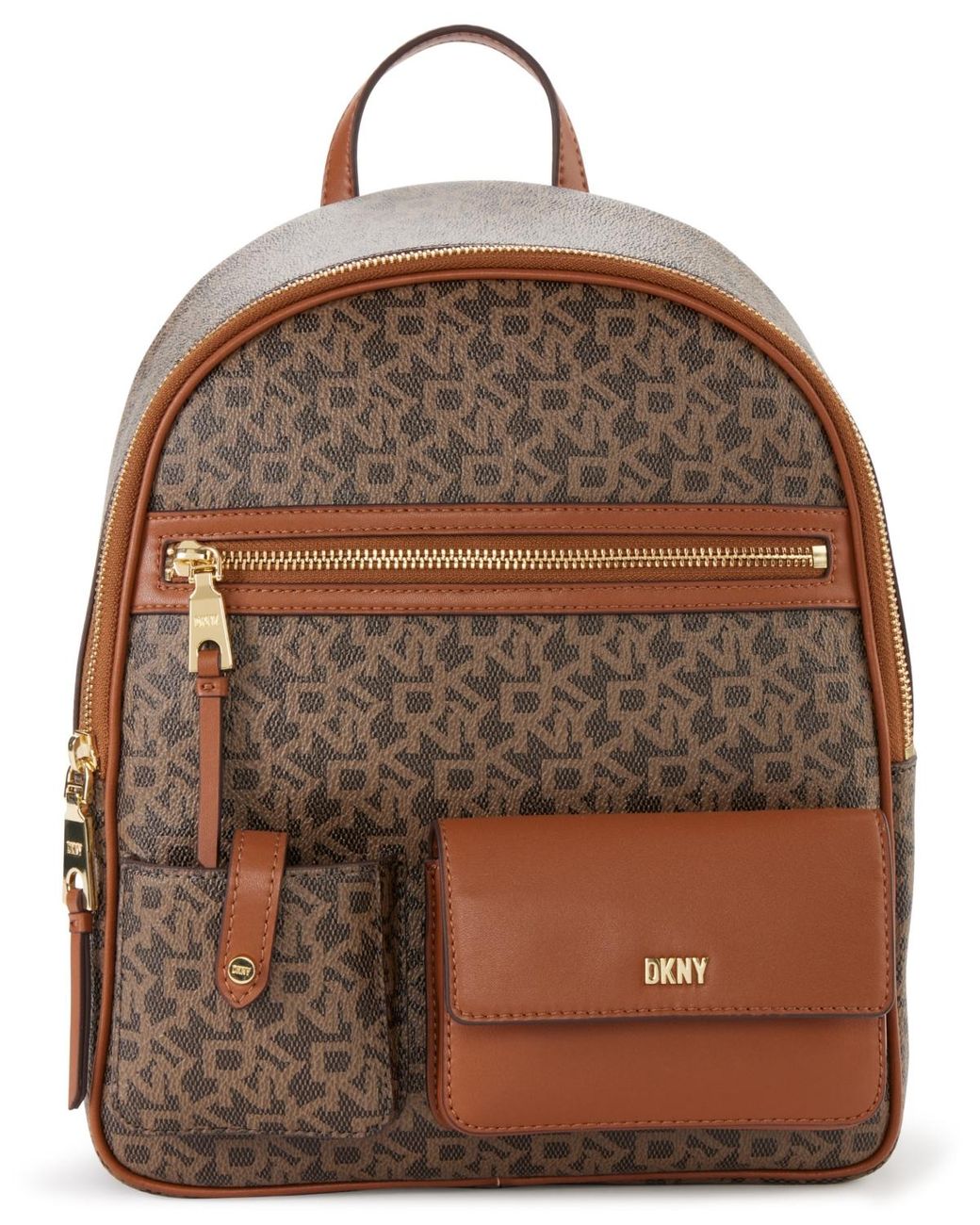 DKNY Zyon Multiple Compartment Backpack in Brown | Lyst