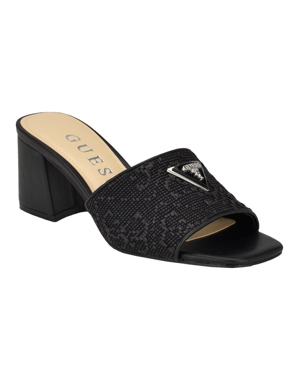 guess black slip on shoes
