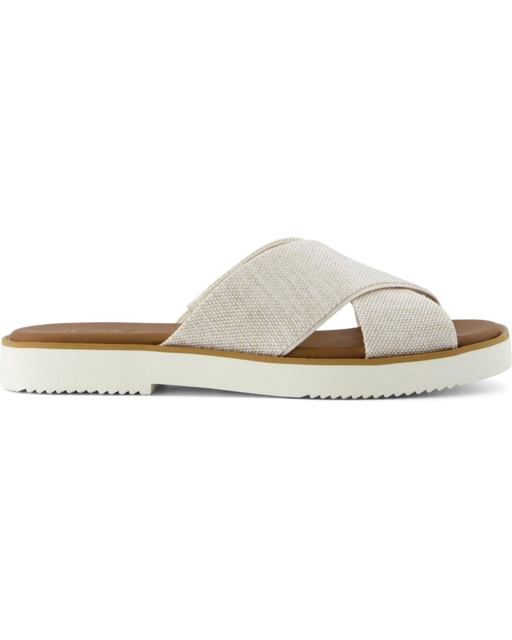 TOMS White Mae Crossover Open Toe Sandals