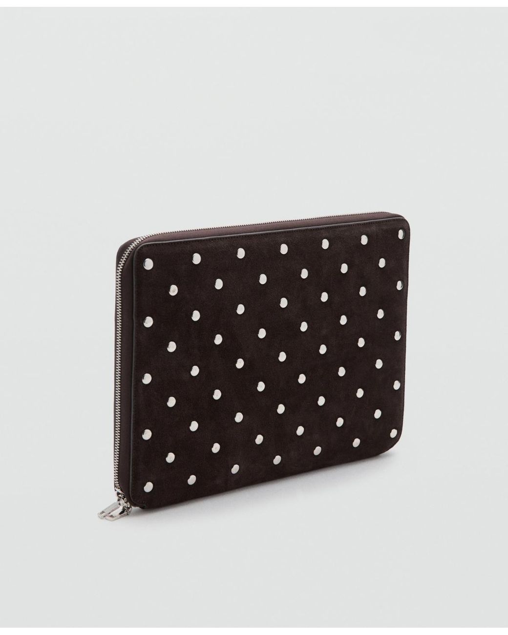 Mango Computer Case Mango Studded Leather Laptop Case in Black | Lyst