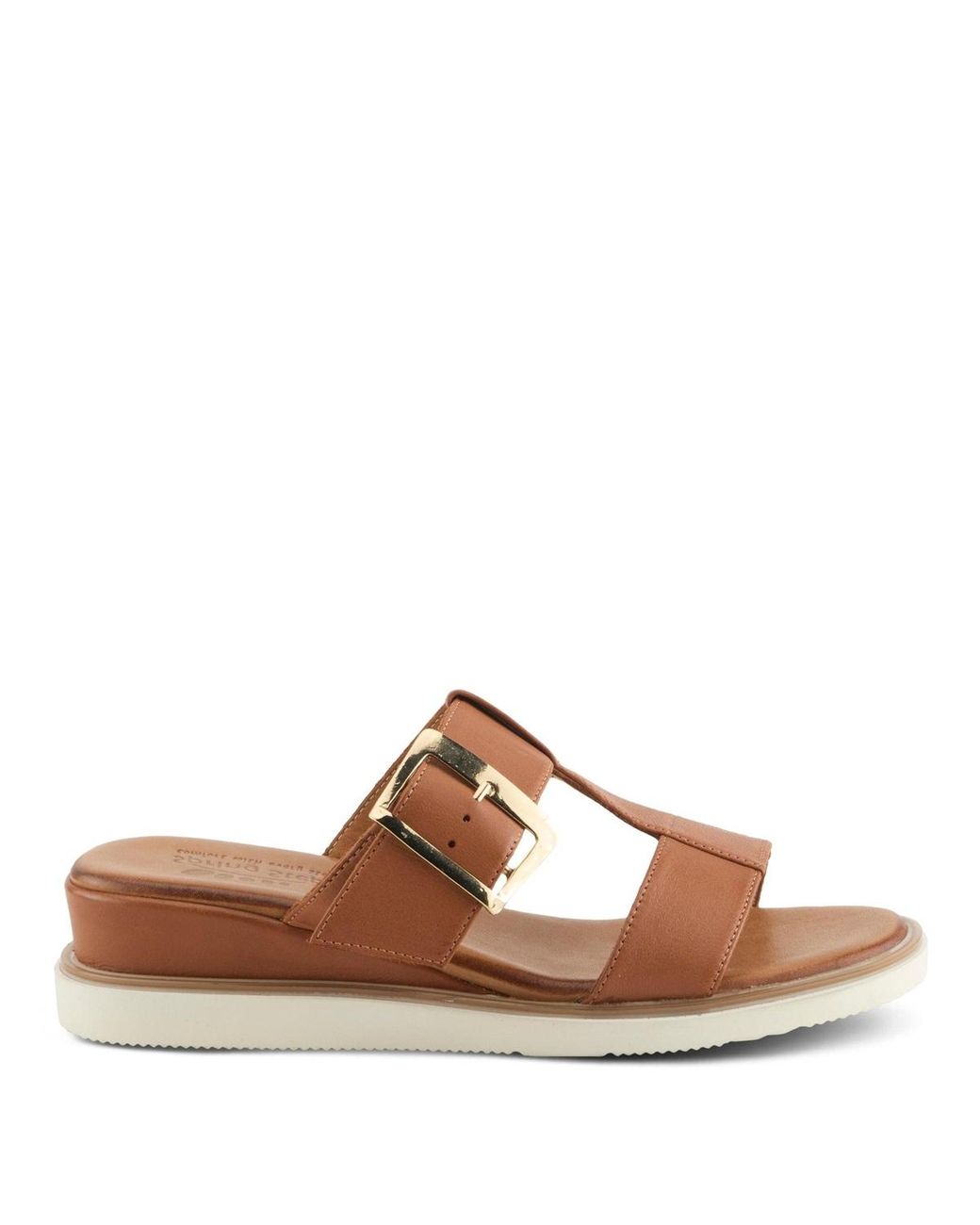 Spring Step Brown Seaport Wedge Sandal