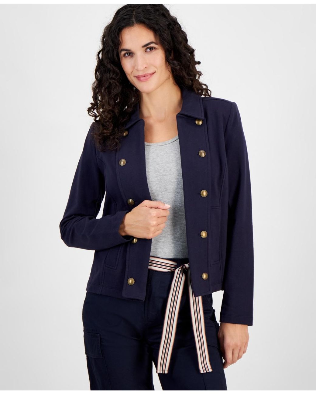 Nautica Blue Jeans Open-front Captain's Jacket