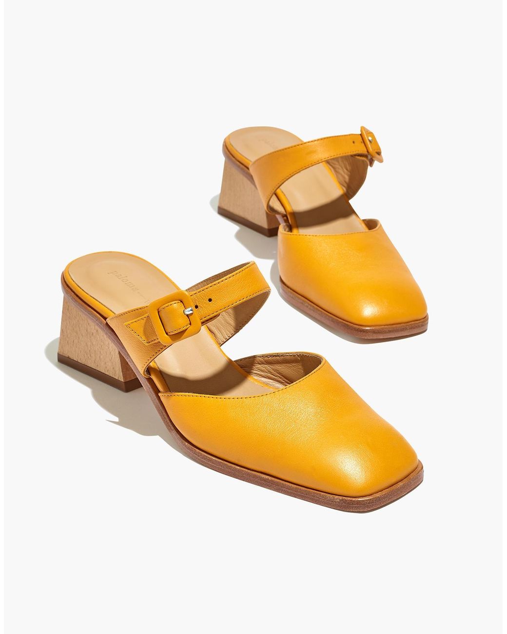 Madewell Paloma Wool® La Playa Maryjane Mules in Yellow Lyst Canada