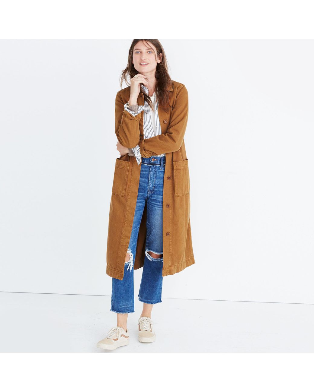 Denim Duster Coat: Garment-dyed Edition 