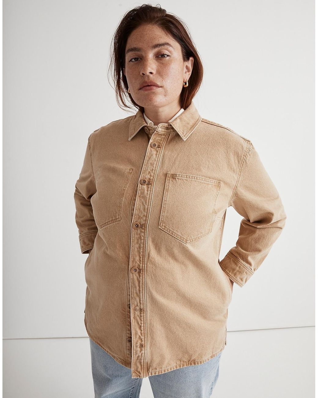 Denim Shirt-Jacket in Taitley Wash