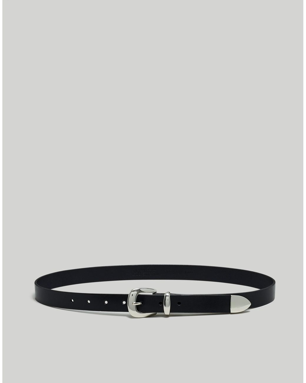MW Multicolor Skinny Leather Western Belt