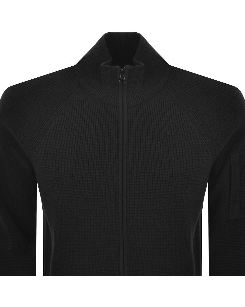 C P Company Black Cp Company Knit Cardigan for men