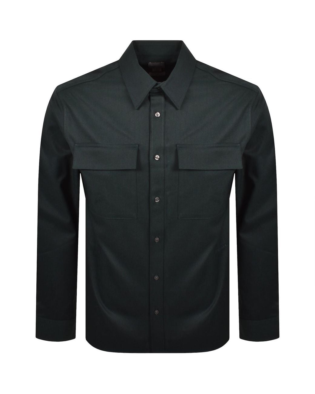Calvin Klein Black Easy Fit Overshirt for men