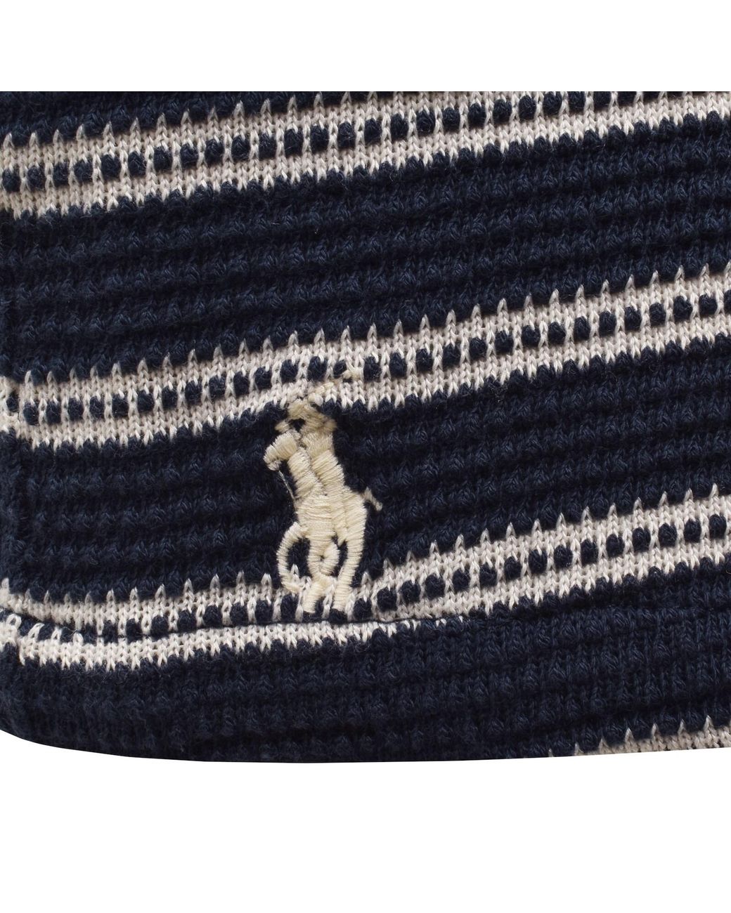 Ralph Lauren Blue Knit Striped Shirt for men