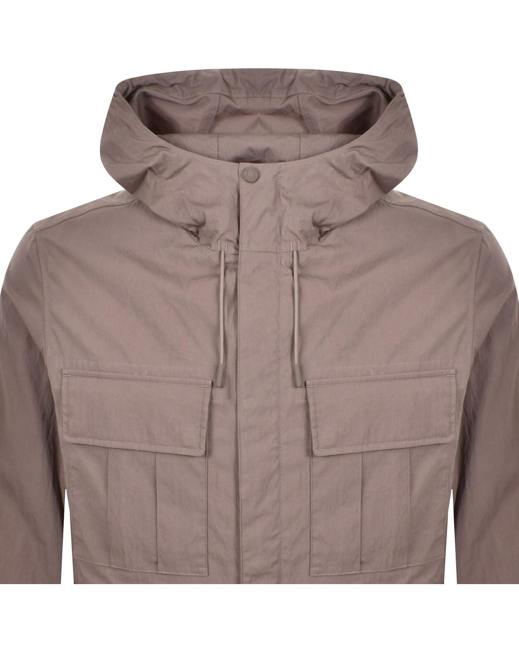 Belstaff Brown Cargo Jacket Asphalt for men