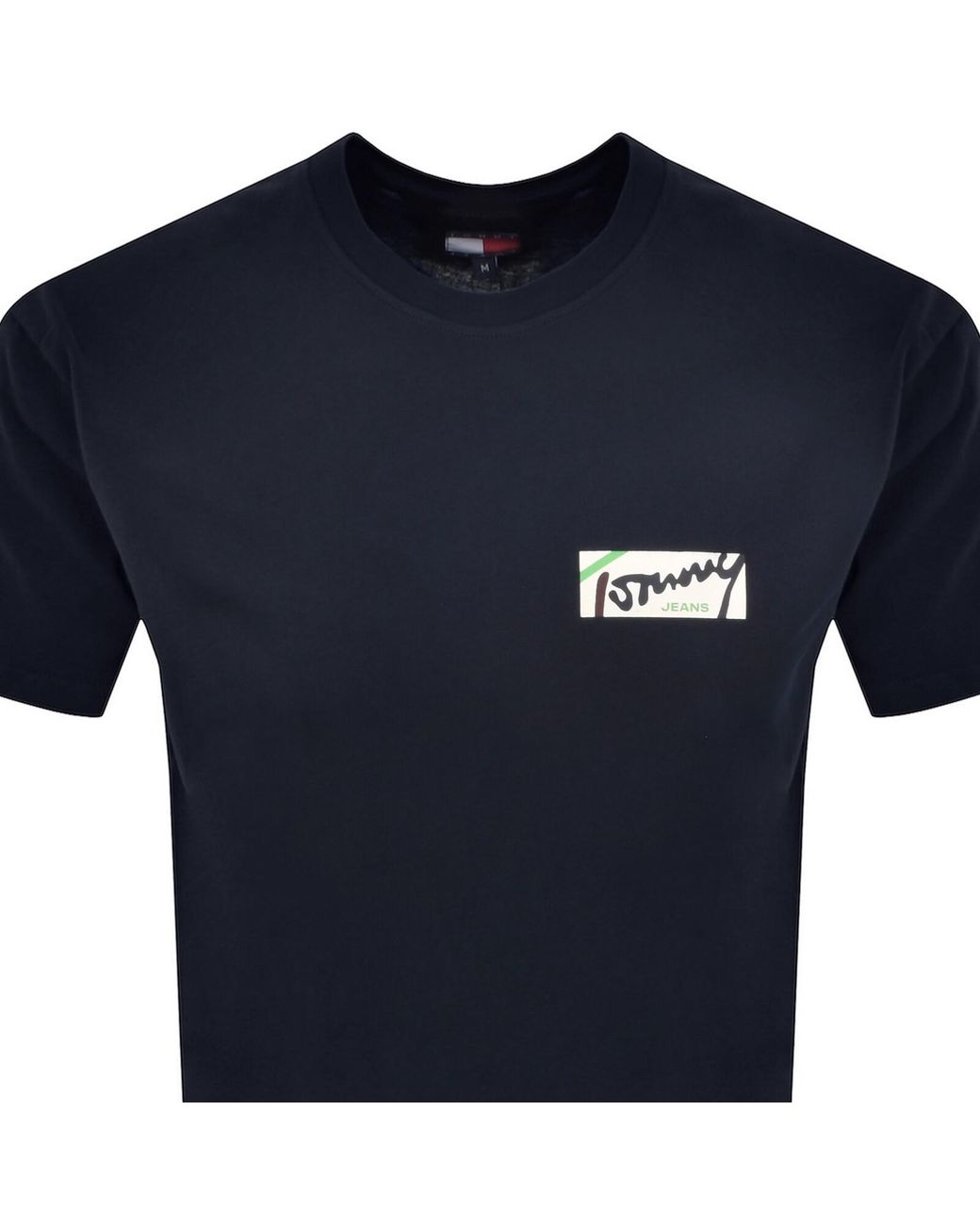 Tommy Hilfiger Blue Signature T Shirt Dark for men