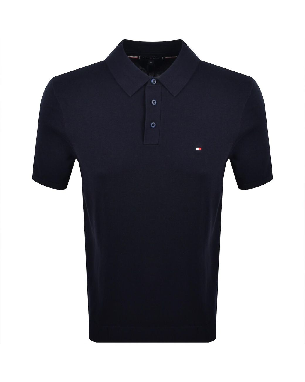 Tommy Hilfiger Blue Knit Polo T Shirt for men