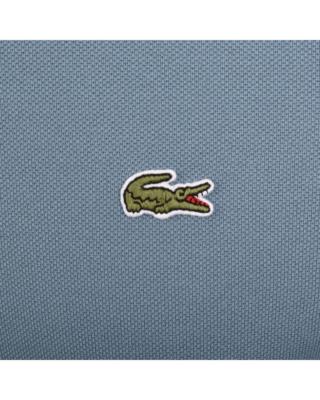 Lacoste Blue Tipped Polo T Shirt for men