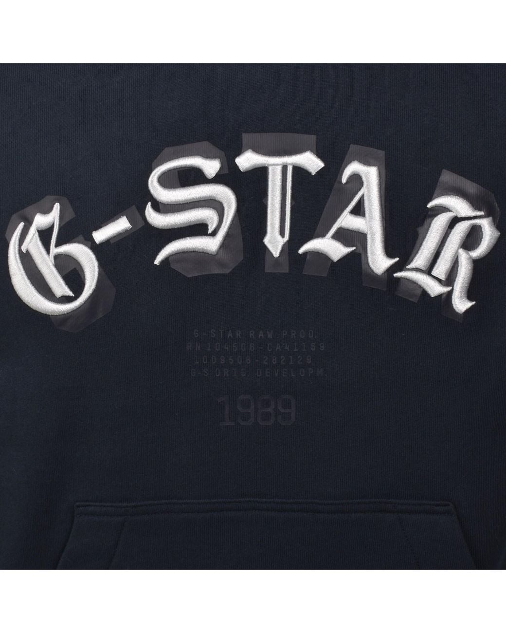 G-Star Blue Logo Hoodie for men