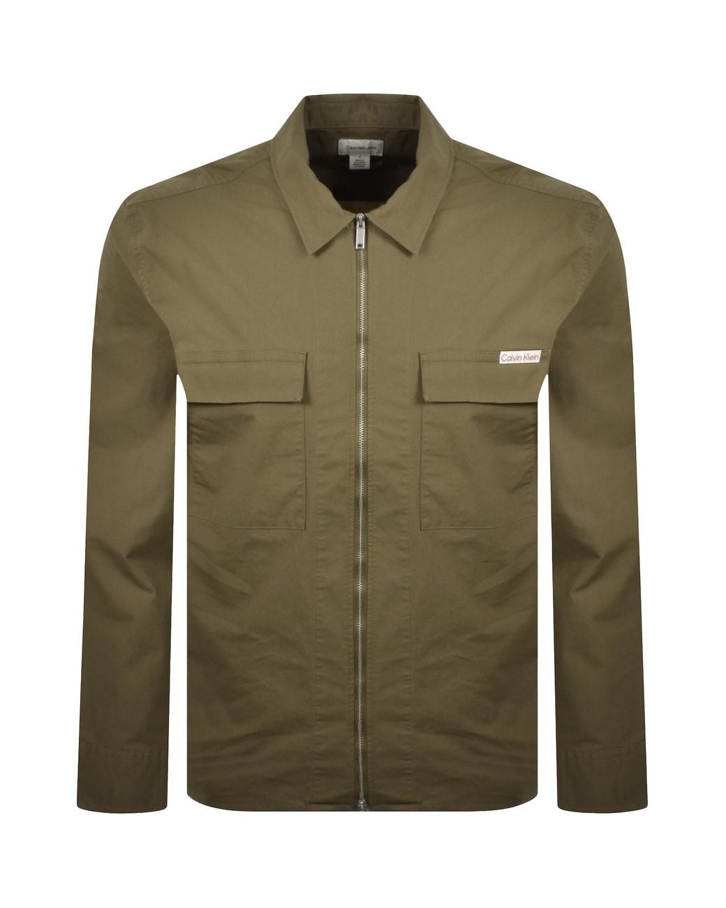 Calvin Klein Green Jeans Easy Fit Overshirt for men