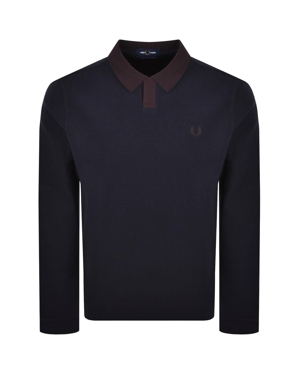 Fred Perry Blue Jacquard Polo Shirt for men