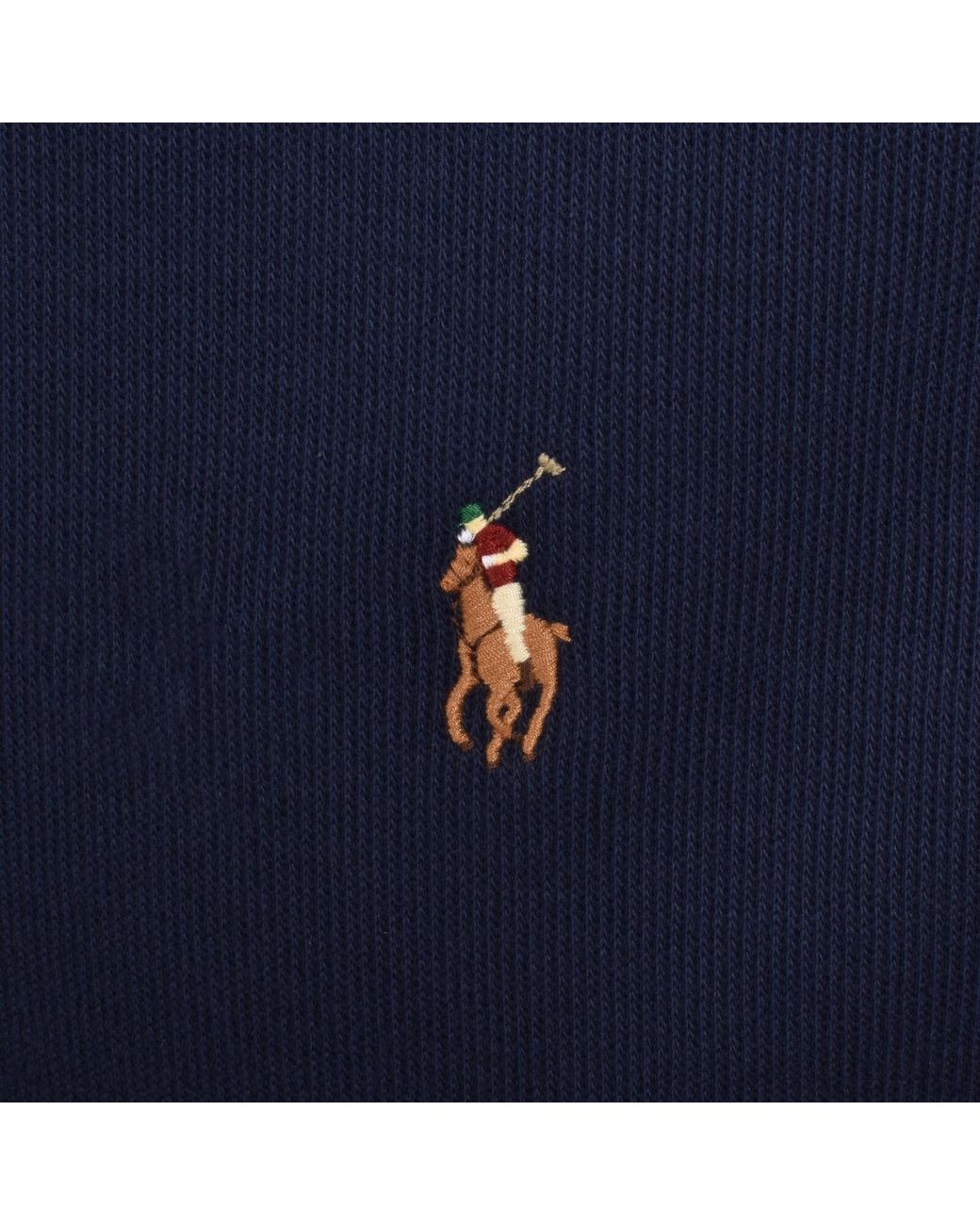 Ralph Lauren Blue Quarter Zip Knit Jumper for men