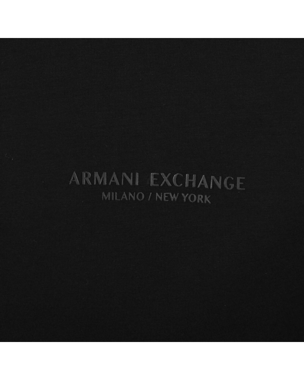 ARMANI EXCHANGE Black Polo T Shirt for men