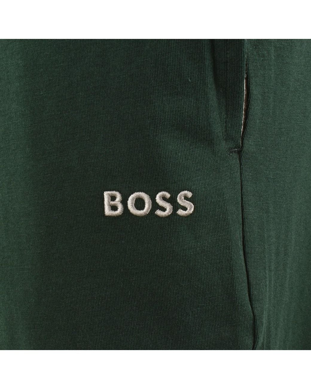 BOSS BUSINESS Green Boss Mix And Match Jersey Shorts for men