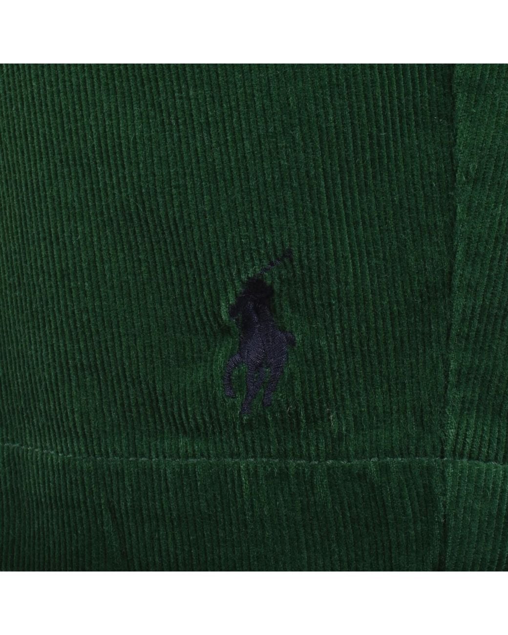 Ralph Lauren Green Corduroy Shorts for men