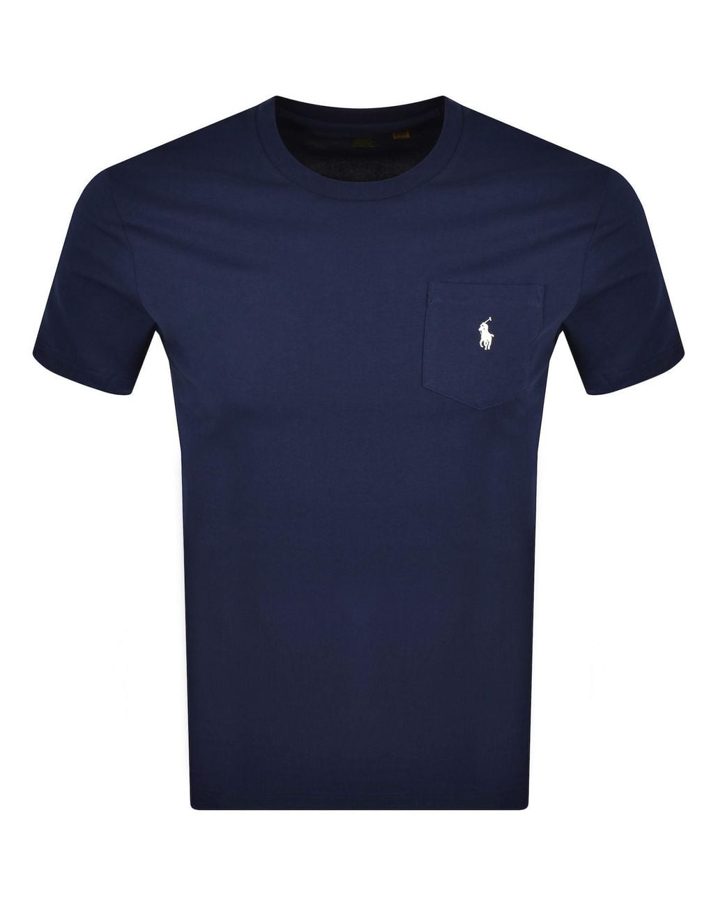 Ralph Lauren Blue Pocket T Shirt for men