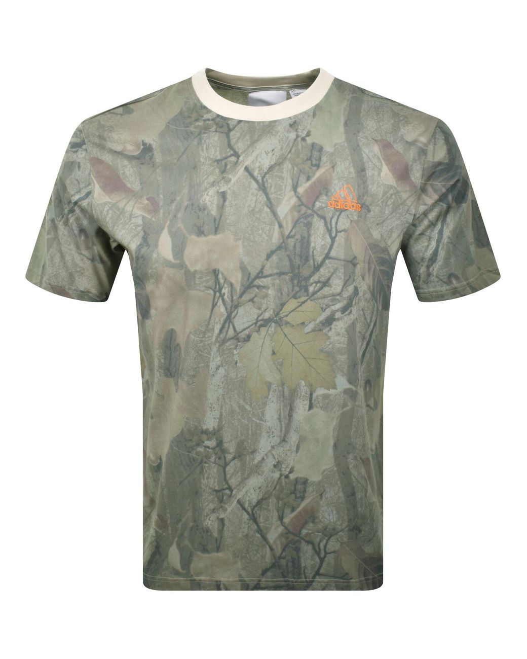 Adidas Originals Green Camo Loose Fit T Shirt for men