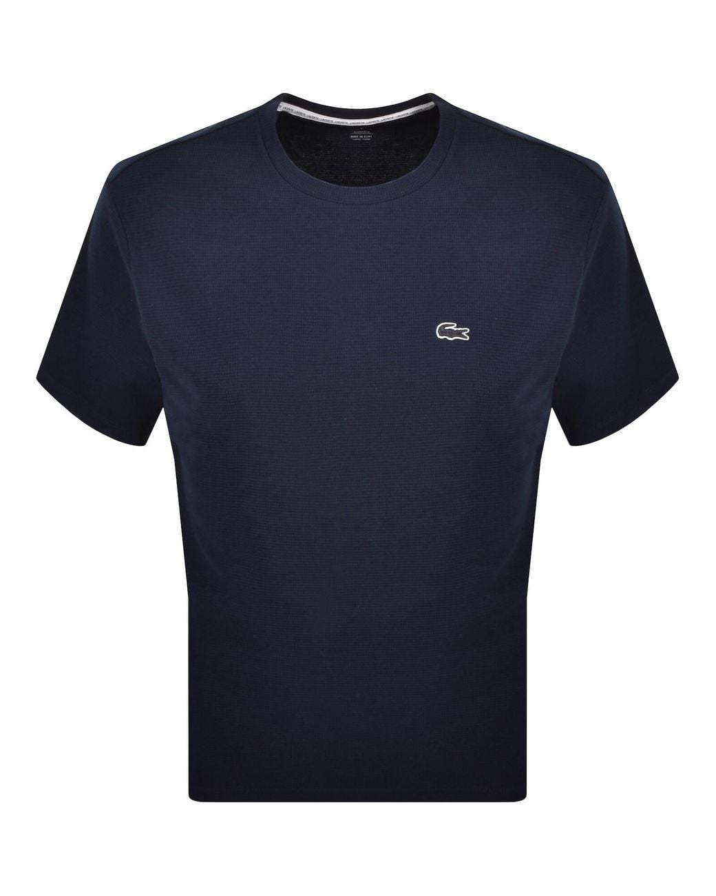 Lacoste Blue Loungewear Waffle T Shirt for men